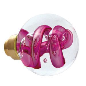 Tubes De Bulles Spherical Wardrobe Knob – Fushia