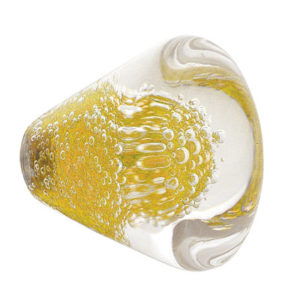 Bubbles Cabinet Knob – Topaz Yellow