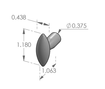 Aero Cabinet Knob 460