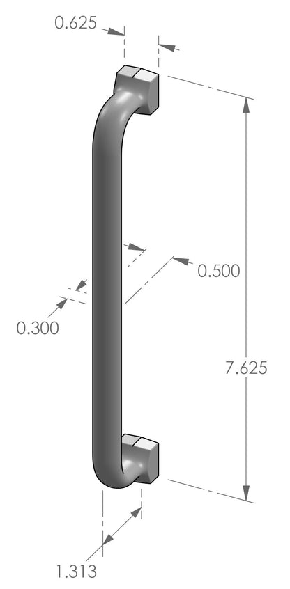 Square Foot Cabinet Pull 516