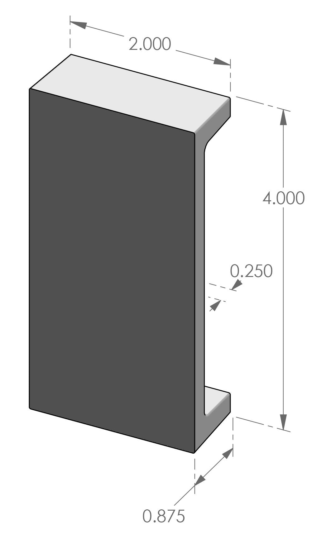 Contemporary Cabinet Pull 9204