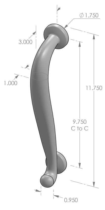 Curved Grip Handle 800