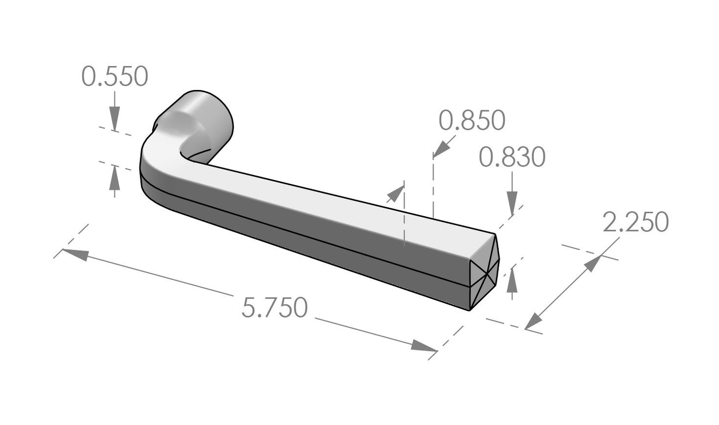 Large Square Lever