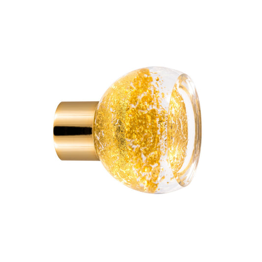 Alberto Smooth Spherical Knob – 24K Gold